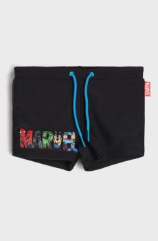 Плавки з принтом Marvel - чорний