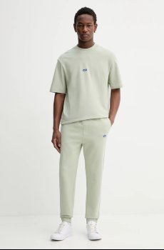 Хлопковая футболка Hugo Blue