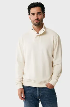 Мужская белая кофта High neck sweater with zipper Белый M Mexx MF007502743M