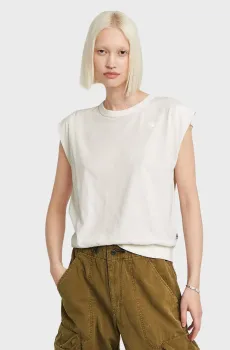 Женский белый топ Open back Белый S G-Star RAW D26147,D626