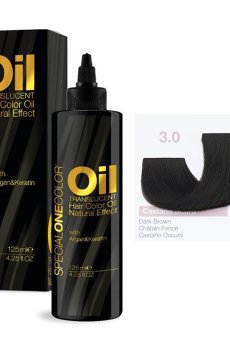 Окрашивающее масло для волос Trendy Hair Special One Color Oil Translucent Hair Color, 3.0 Dark Brown, 125 мл