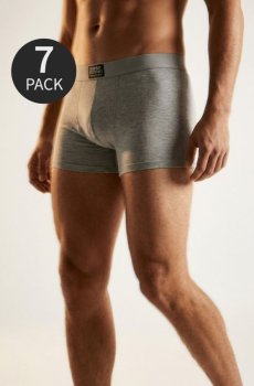 Бавовняні боксери 7 pack - сірий