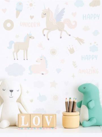 Наклейки на стіну - різнобарвний