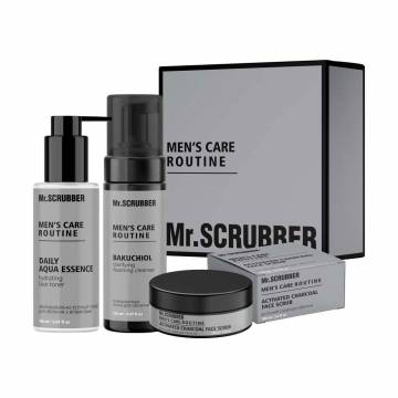Подарочный набор для мужчин Mr.Scrubber Mens Care Routine (скраб, 100 мл + пенка, 150 мл + тонер, 150 мл + коробка) Подарочный набор для мужчин Mr.Scrubber Mens Care Routine (скраб, 100 мл + пенка, 150 мл + тонер, 150 мл + коробка)