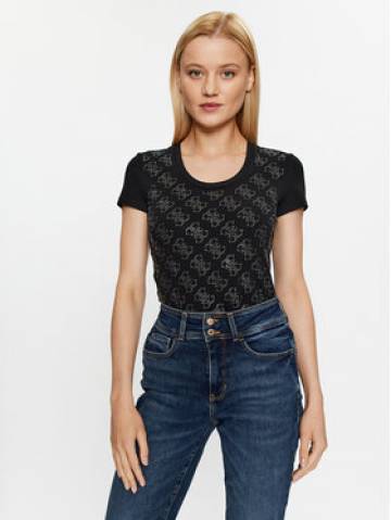 Guess Футболка W3BI53 J1314 Чорний Slim Fit Guess Футболка W3BI53 J1314 Чорний Slim Fit