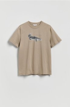 Reserved - Футболка вільного крою з принтом - антрацитовий - 463IW-86X