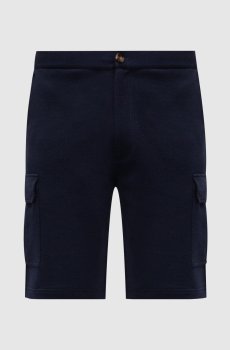 Синие шорты карго