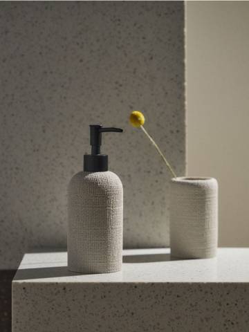 Дозатор для мила - бежевий