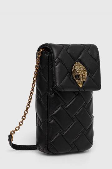 Кожаная сумочка Kurt Geiger London KENSINGTON PHONE BAG цвет чёрный 2710000109 Кожаная сумочка Kurt Geiger London KENSINGTON PHONE BAG цвет чёрный 2710000109