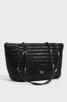 Женский черный кожаный шоппер Черный ONESIZE Bimba Y Lola 262BBFJ2R.10000