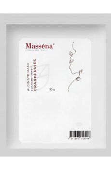 Альгинатная маска для лица Massena Alginate Mask Cranberries на основе сахарозы, 50 г