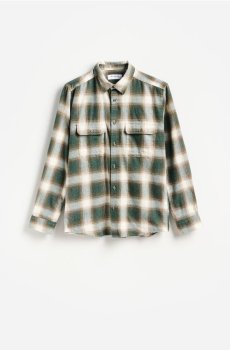 Reserved - Рубашка в клетку regular fit - темно-зелений - 248KH-79P