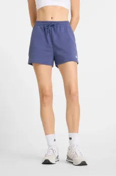 Женские синие шорты Sport Essentials FT Синий S New Balance WS41500DRE