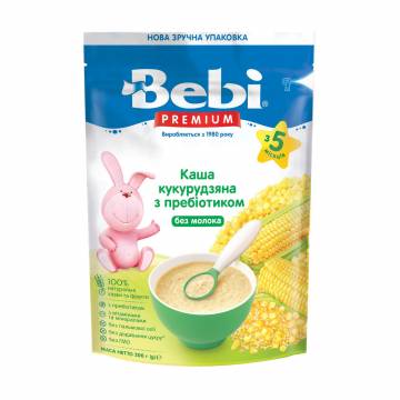 Детская кукурузная безмолочная каша Bebi Premium с пребиотиком, от 5 месяцев, 200 г Детская кукурузная безмолочная каша Bebi Premium с пребиотиком, от 5 месяцев, 200 г