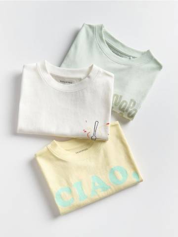 Reserved - BOYS` T-SHIRT - блідо-зелений - 074CJ-07X Reserved - BOYS` T-SHIRT - блідо-зелений - 074CJ-07X