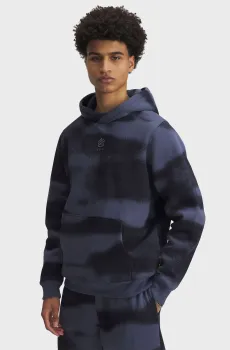 Мужское темно-синее худи с узором Curry Splash Graphic Hoodie Синий M Under Armour 1390354-044