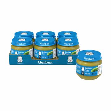 Детское овощное пюре Gerber Кабачок, от 6 месяцев, 6*80 г Детское овощное пюре Gerber Кабачок, от 6 месяцев, 6*80 г