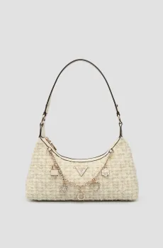 Женская белая твидовая сумка Белый ONESIZE Guess HWAT86.79180;IVO