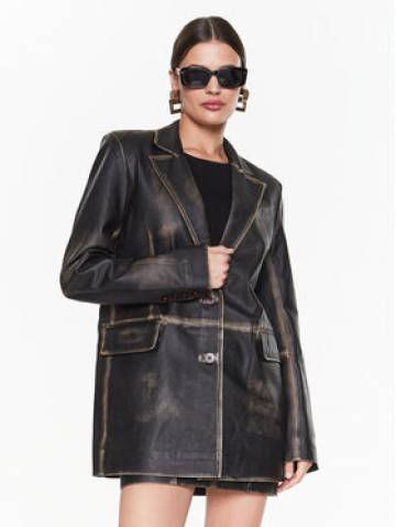 Remain Піджак Washed Leather Boxy RM2043 Коричневий Regular Fit Remain Піджак Washed Leather Boxy RM2043 Коричневий Regular Fit