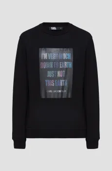 Мужской черный свитшот Черный S Karl Lagerfeld 534910.705022;990