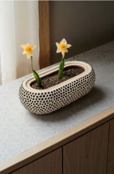 Горщик для квітів - різнобарвний