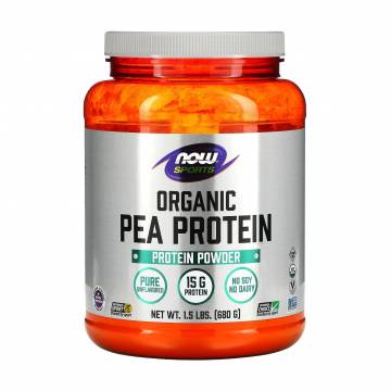 Гороховый протеин NOW foods Sports Organic Pea Protein без вкуса, в порошке, 680 г Гороховый протеин NOW foods Sports Organic Pea Protein без вкуса, в порошке, 680 г