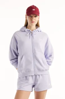 Женское сиреневое худи Sport Essentials FT Фиолетовый XS New Balance WJ41501SMV