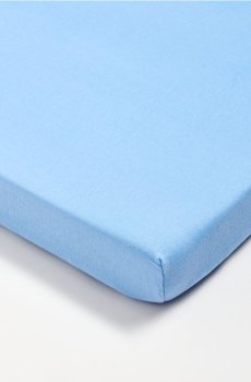 Простирадло з гумкою - блакитний