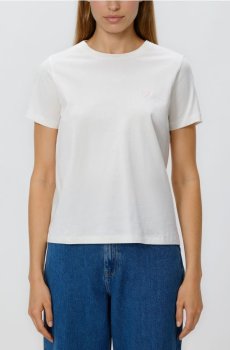 Reserved - Футболка с сердечком - кремовий - 165HT-01X