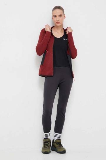 Спортивный топ Salewa Lavaredo Hemp Cropped женский цвет чёрный Спортивный топ Salewa Lavaredo Hemp Cropped женский цвет чёрный