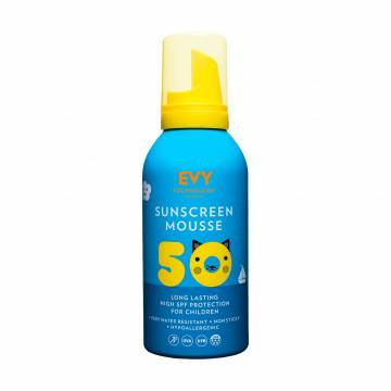 Солнцезащитный мусс для детей и новорожденных EVY Technology Sunscreen Mousse Kids, SPF 50, 150 мл Солнцезащитный мусс для детей и новорожденных EVY Technology Sunscreen Mousse Kids, SPF 50, 150 мл