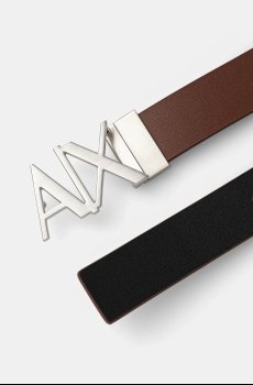 Двухсторонний кожаный ремень Armani Exchange