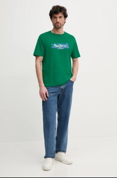 Хлопковая футболка Pepe Jeans PICTHON
