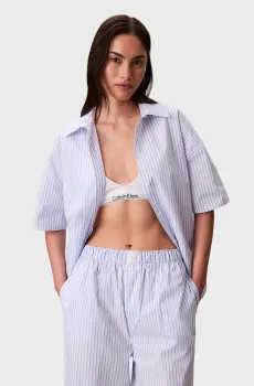 Женская рубашка в полоску RELAXED Голубой XS Calvin Klein LV00QS7652