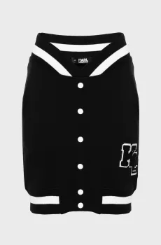 Женская черная юбка VARSITY Черный M Karl Lagerfeld 240W1250