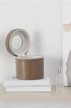 Контейнер для зберігання з кришкою - коричневий