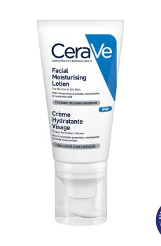 Ночной увлажняющий крем для лица CeraVe Facial Moisturising Lotion для нормальной и сухой кожи, 52 мл