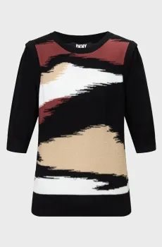 Женский черный джемпер Черный M DKNY P3GSAK16
