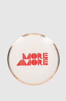 Белая фарфоровая тарелка для хлеба More Love