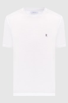 Белая футболка с монограммой