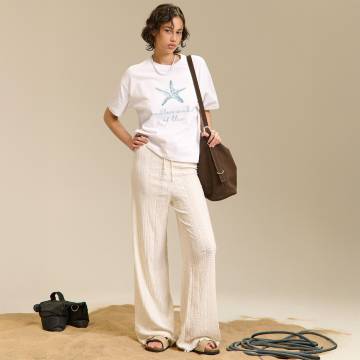 Cropp - Штани - кремовий