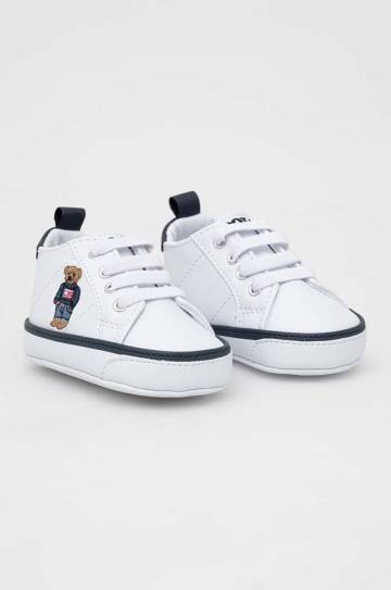 Обувь для младенцев Polo Ralph Lauren цвет белый Обувь для младенцев Polo Ralph Lauren цвет белый