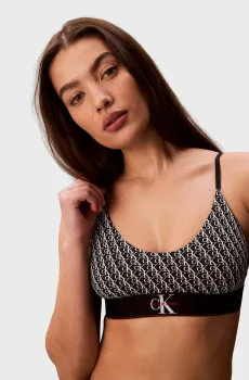 Женский топ с узором UNLINED BRALETTE Разноцветный XL Calvin Klein LV00QF8814