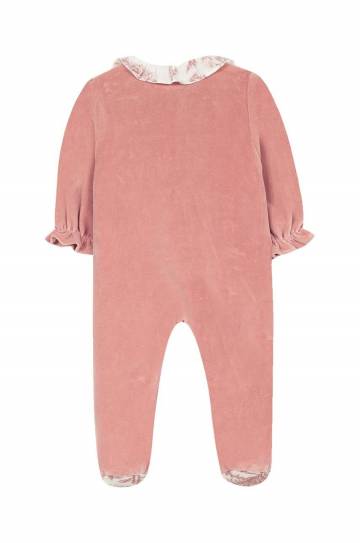 Детские хлопковые ползунки Tartine et Chocolat цвет розовый узор