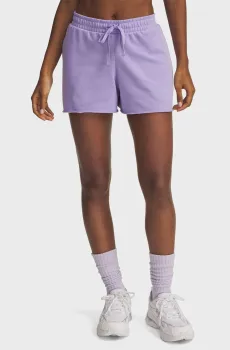 Женские сиреневые шорты UA Rival Terry Short Фиолетовый XS Under Armour 1389657-538