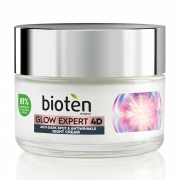 Ночной крем для лица Bioten Glow Expert 4D Anti-Dark Spot & Antiwrinkle Night Cream, 50 мл Ночной крем для лица Bioten Glow Expert 4D Anti-Dark Spot & Antiwrinkle Night Cream, 50 мл