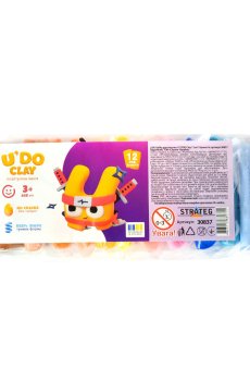 Набор для творчества Strateg UDO Clay от 3 лет, 12*6 г (30837)