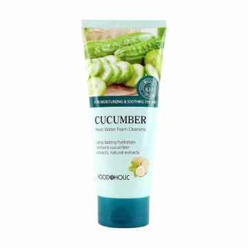 Освежающая пенка для умывания Food A Holic Сucumber Fresh Water Natural Foam Cleansing с экстрактом огурца, 150 мл Освежающая пенка для умывания Food A Holic Сucumber Fresh Water Natural Foam Cleansing с экстрактом огурца, 150 мл