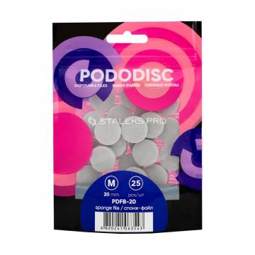 Сменные спонж-файлы для педикюрного диска Staleks PRO Expert Pododisc M, 20 мм, 25 шт (PDFB-20) Сменные спонж-файлы для педикюрного диска Staleks PRO Expert Pododisc M, 20 мм, 25 шт (PDFB-20)