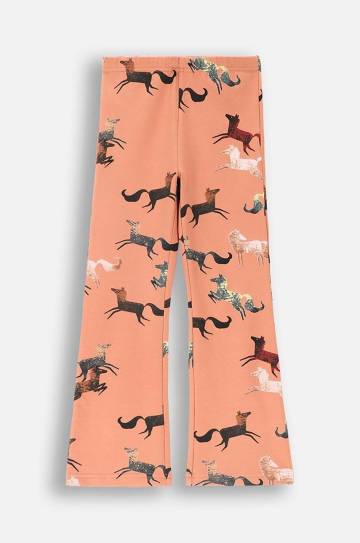 Детские хлопковые леггинсы Coccodrillo цвет розовый с узором RODEO GIRL KIDS Детские хлопковые леггинсы Coccodrillo цвет розовый с узором RODEO GIRL KIDS